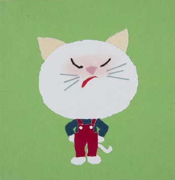 せなけいこ『ふうせんねこ』原画　1972年