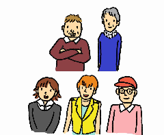 イラスト:いろいろな人たち