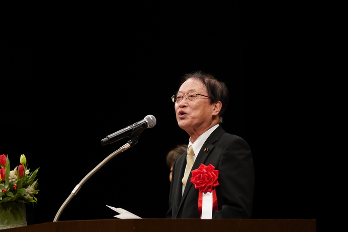 写真:議長祝辞