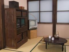 写真：昭和30年代の一般家庭の部屋を再現した様子