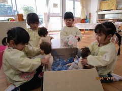 写真：かけっこの様子