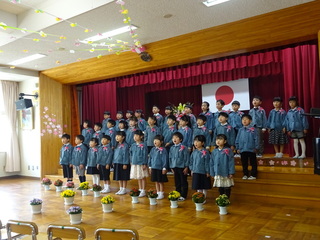 修了式の写真