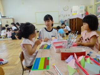 写真：職場体験会の様子