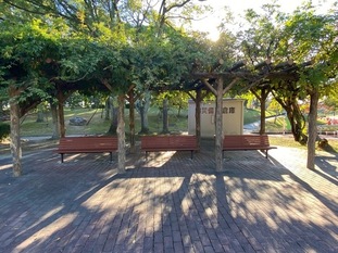 日高公園　ベンチ