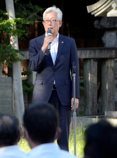 写真:式展時の市長