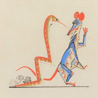 瀬川康男 じゅうにし ものがたり 原画 1991年